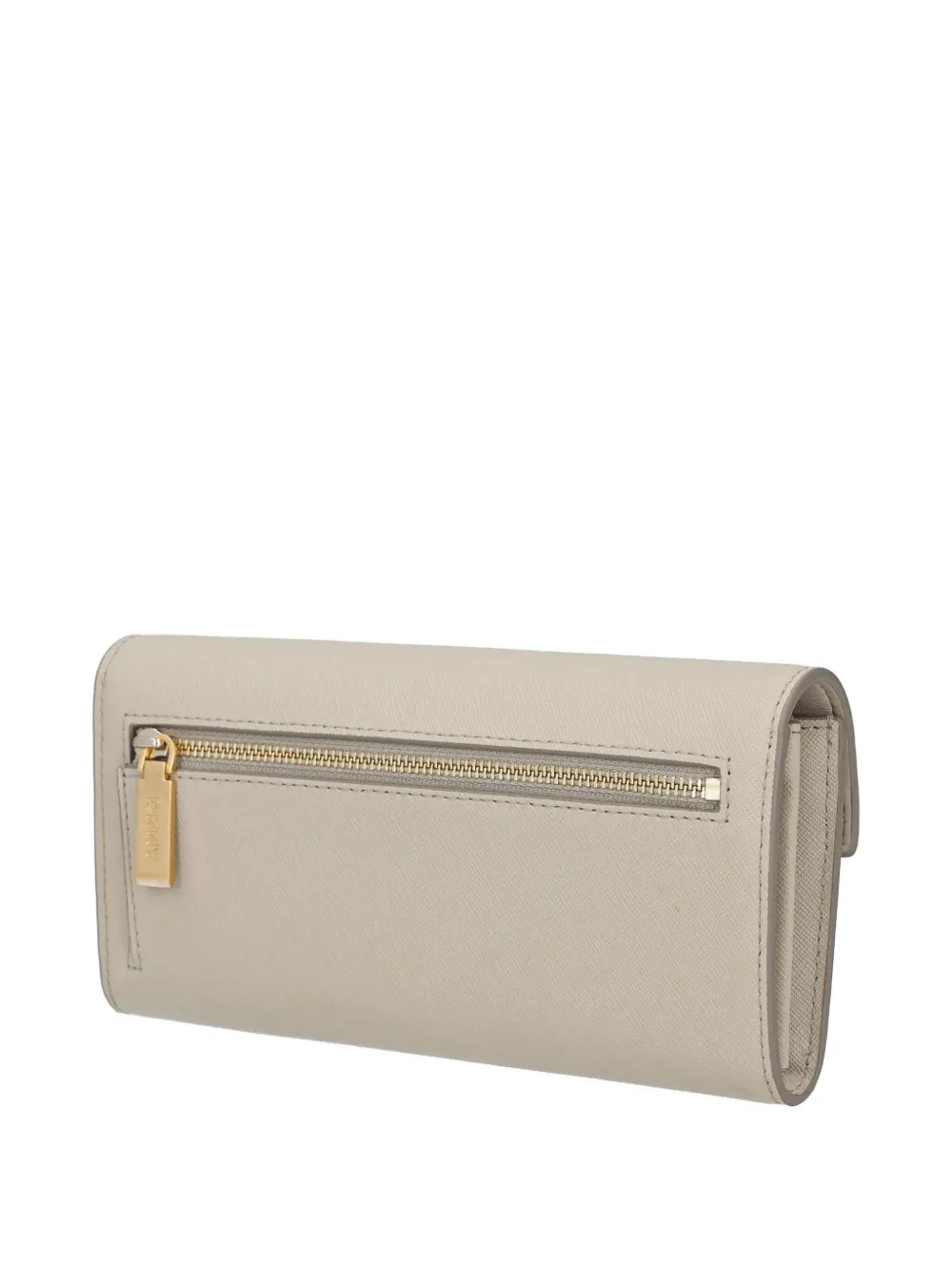 DKNY logo-lettering wallet - Beige