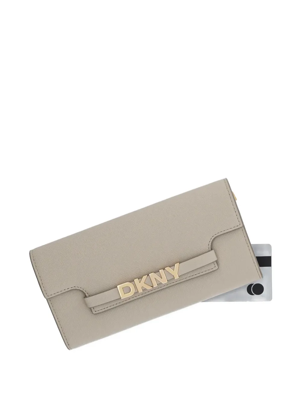 DKNY Portemonnee met logo Beige