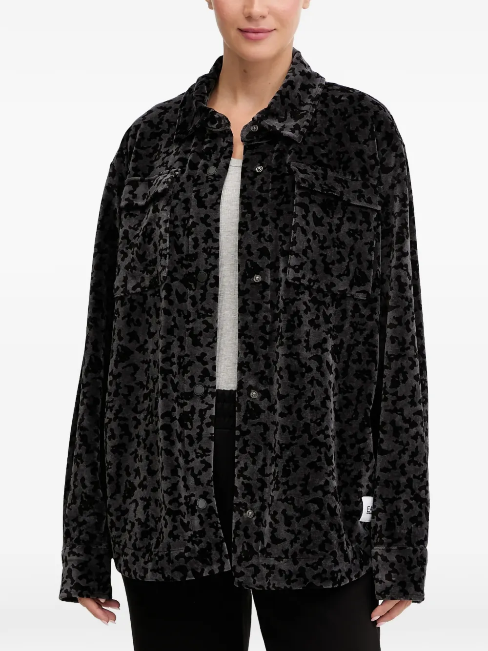 Ea7 Emporio Armani chest-pocket shirt - Grigio