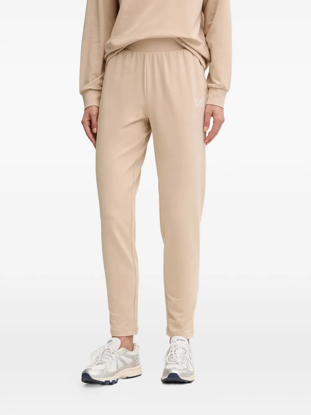 Ea7 Logo-detail Tracksuit In Neutral