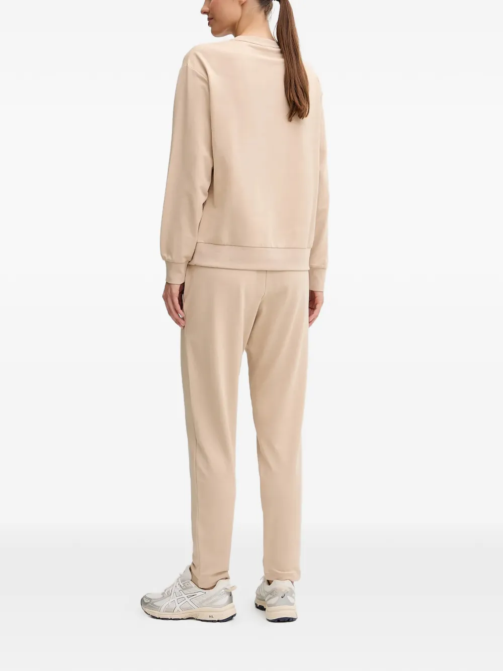 Ea7 Logo-detail Tracksuit In Neutral