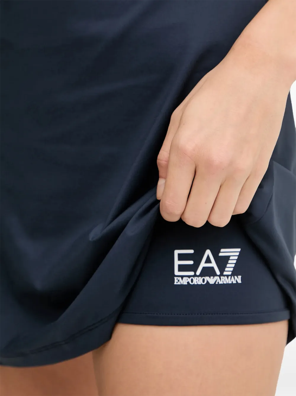 Ea7 Emporio Armani logo-detail short set Blauw