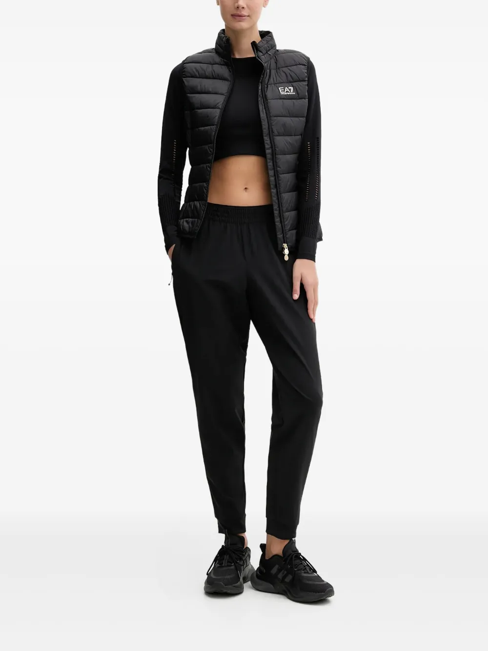 Ea7 Emporio Armani Bodywarmer met rits Zwart