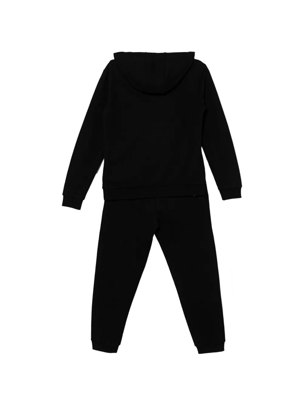 Emporio Armani Kids Trainingspak met capuchon en logodetail Zwart