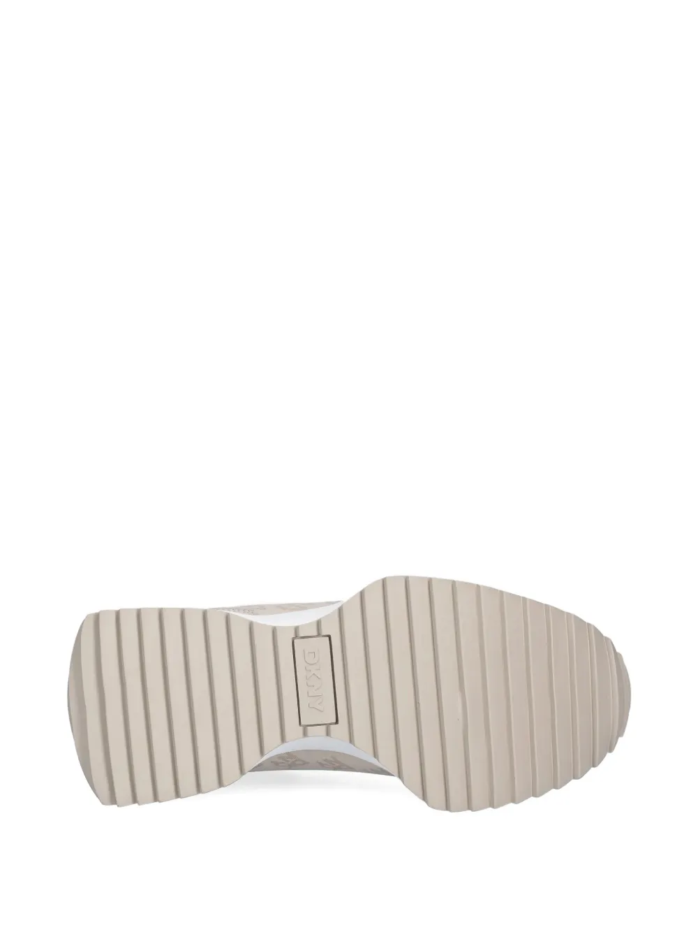 Dkny Logo-print Lace-up Sneakers In Neutral