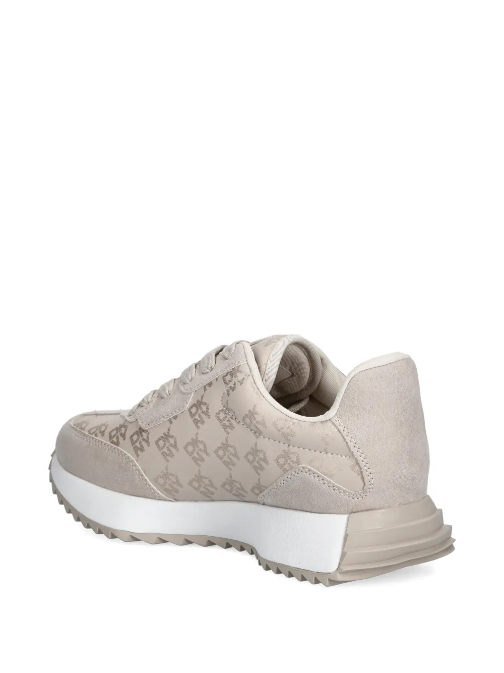 Dkny Logo-print Lace-up Sneakers In Neutral