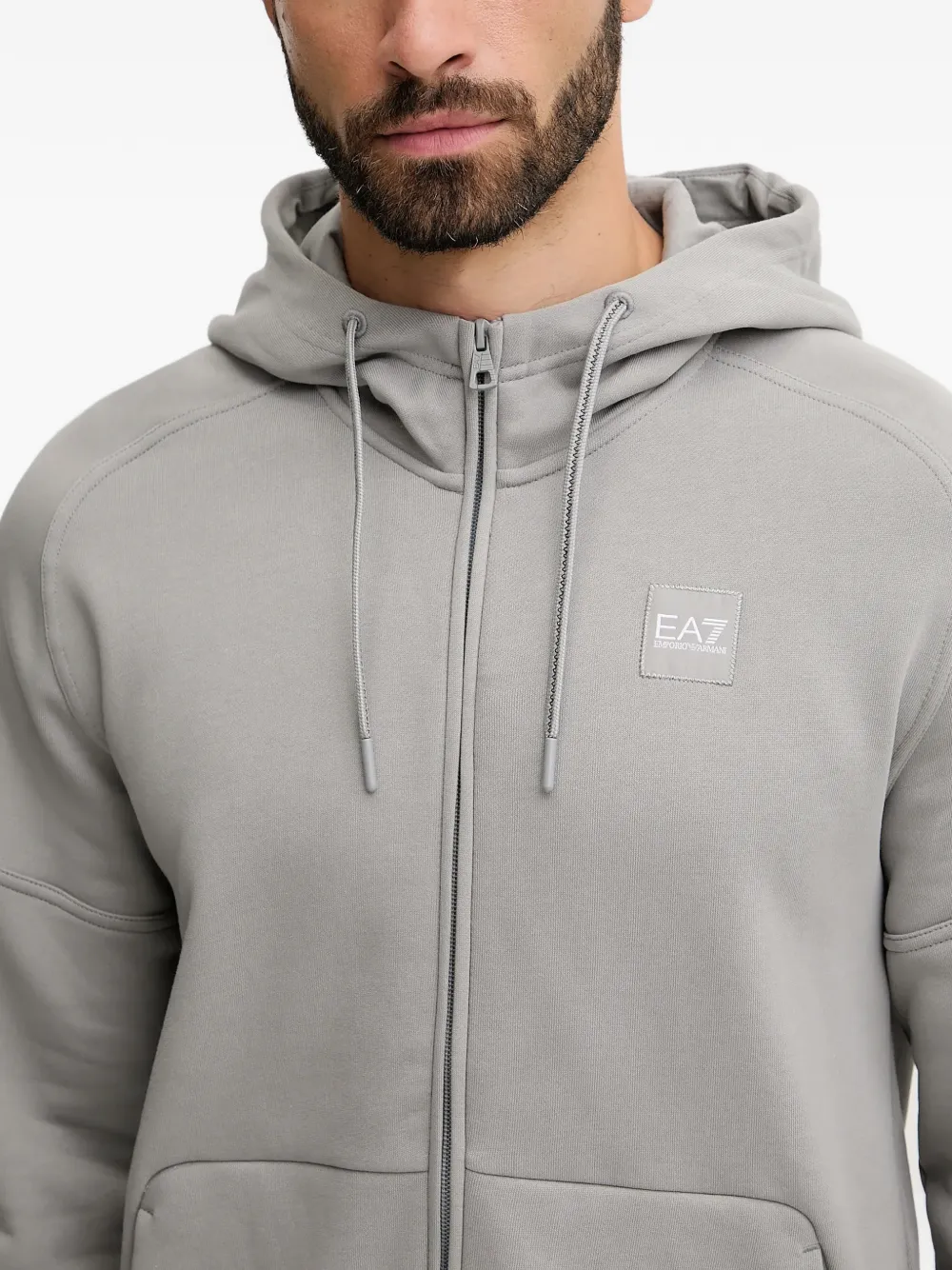 Ea7 Emporio Armani logo-detail tracksuit Grijs