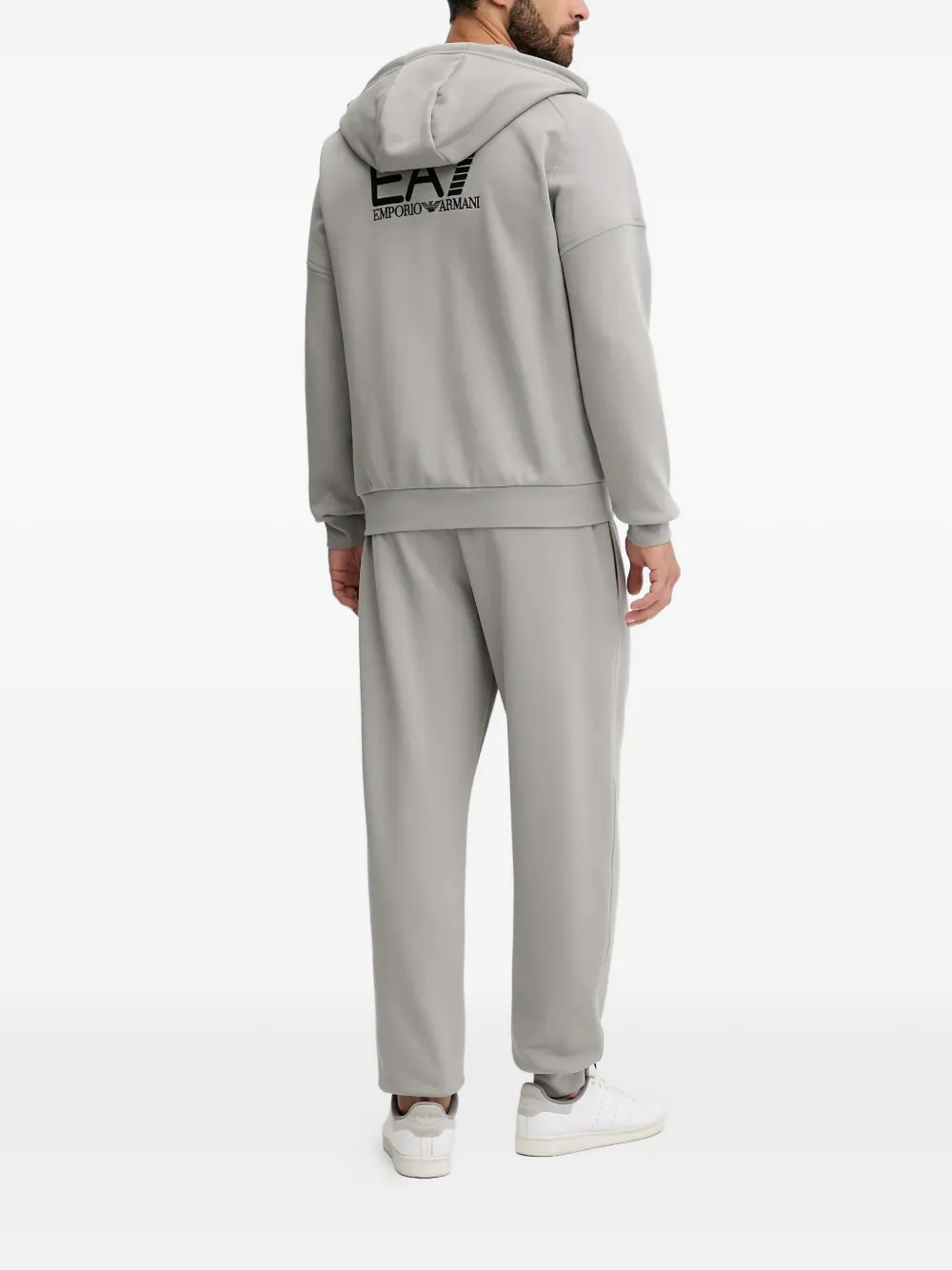 Ea7 Emporio Armani logo-detail tracksuit Grijs