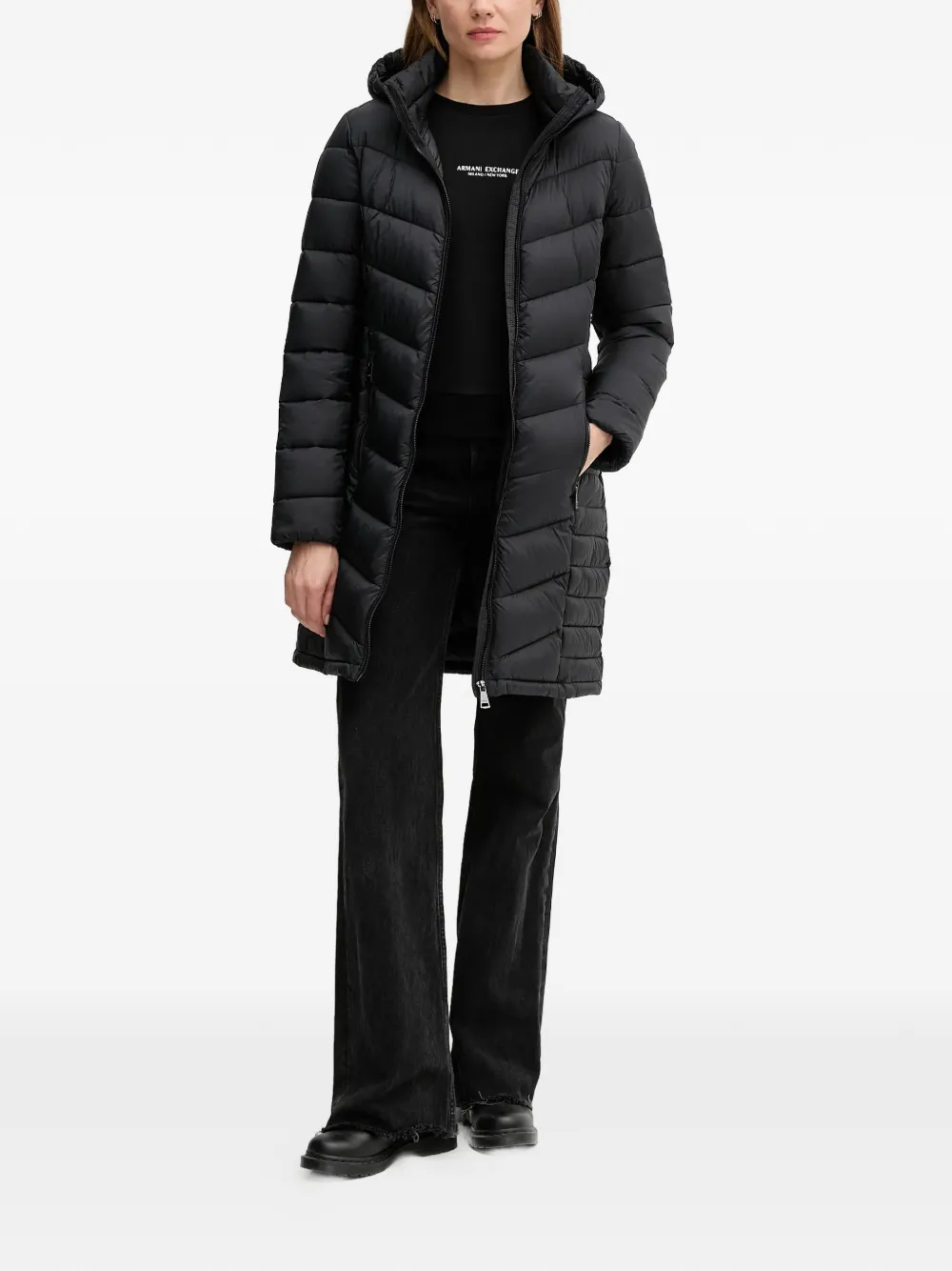 DKNY hooded padded all in one | Single Breasted Coats | Image 2