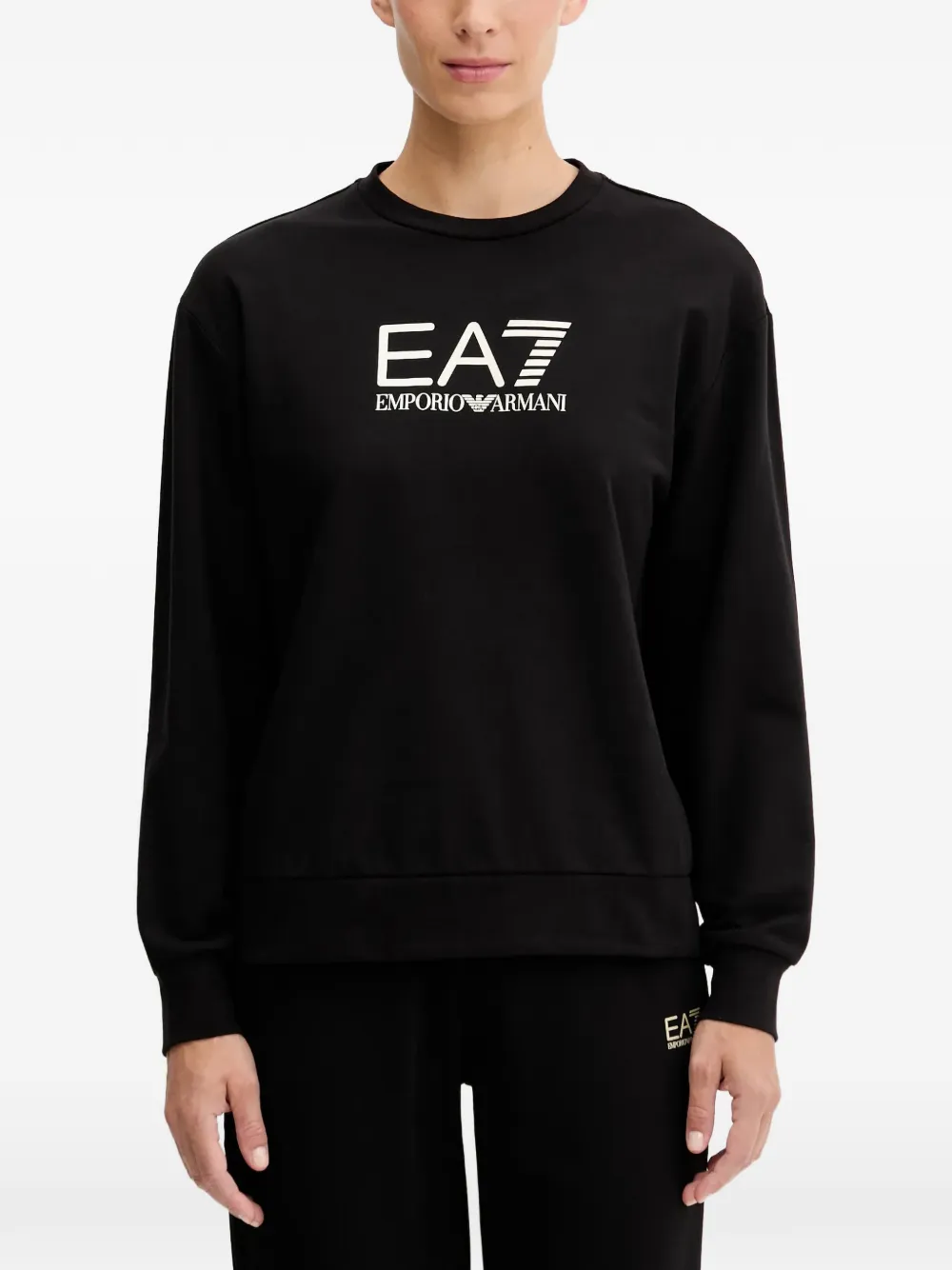 Ea7 Emporio Armani logo-print tracksuit - Nero