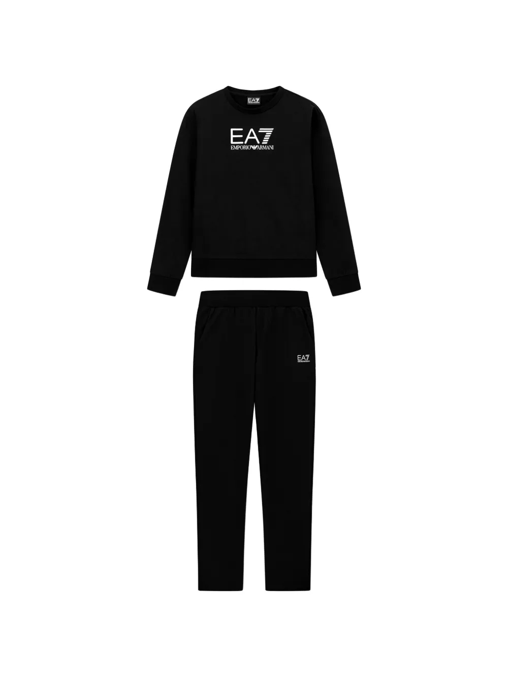 Ea7 Emporio Armani logo-print tracksuit - Schwarz