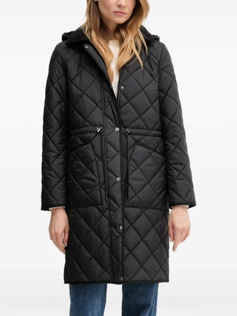 DKNY hooded quilted parka