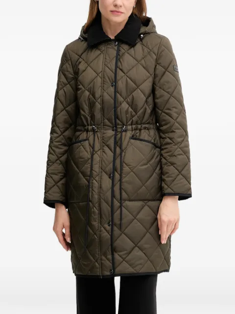DKNY quilted hooded parka