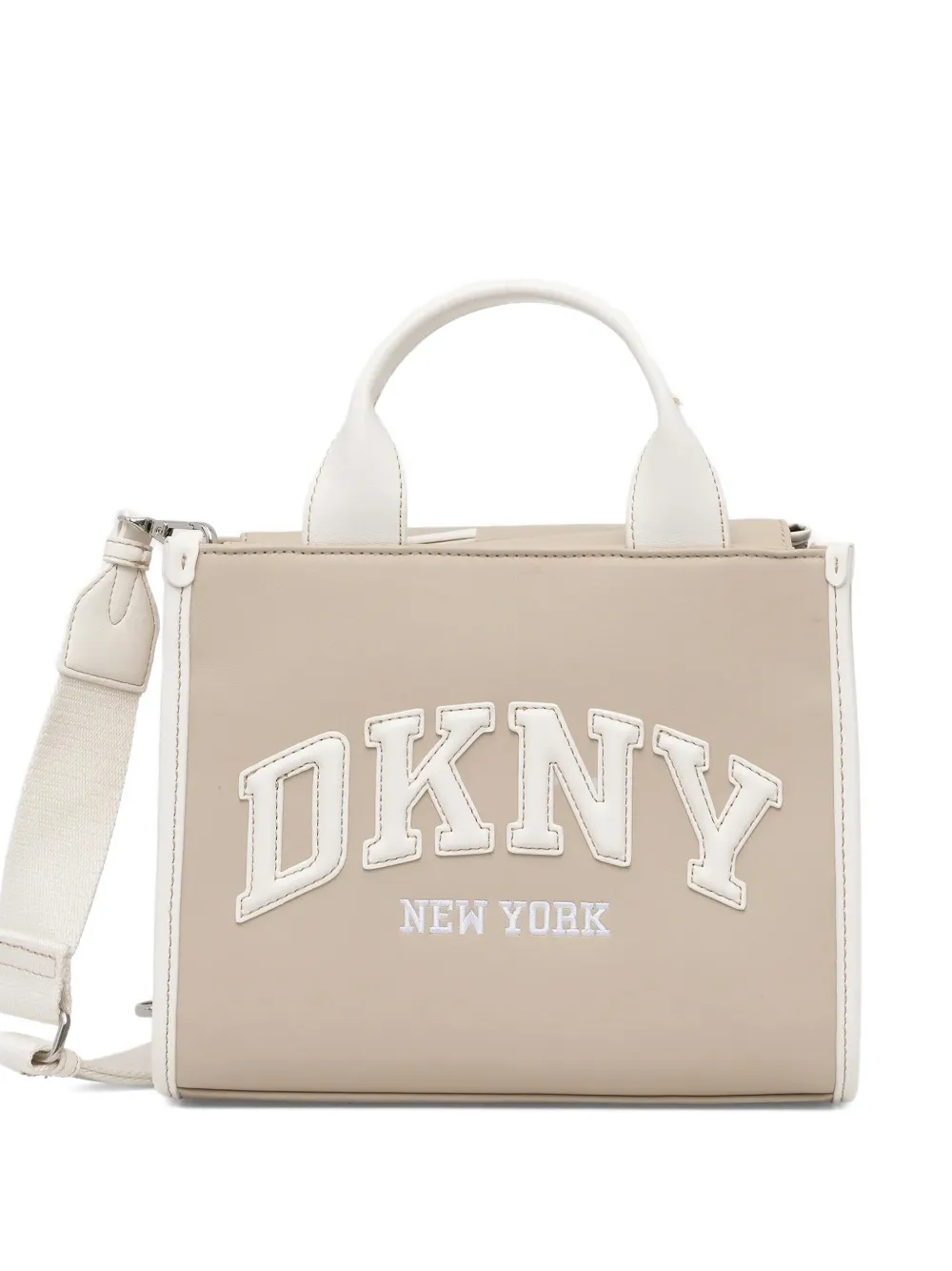 DKNY Hadlee logo-detail top-handle tote bag - Toni neutri