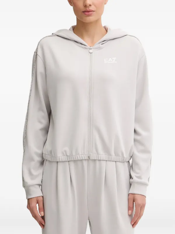 Ea7 Emporio Armani ジップアップ パーカー | グレー | FARFETCH JP
