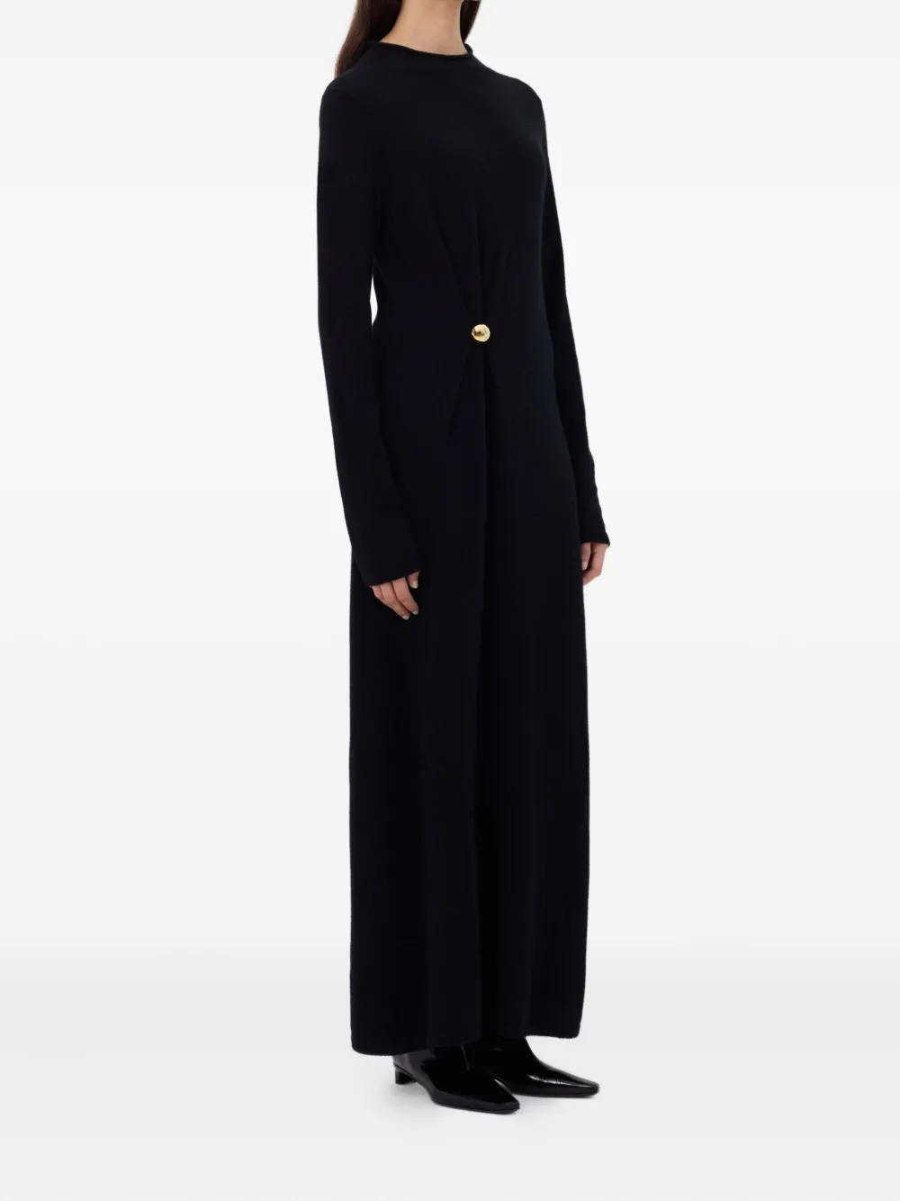 LouLou de Saison Lucero maxi-jurk Zwart