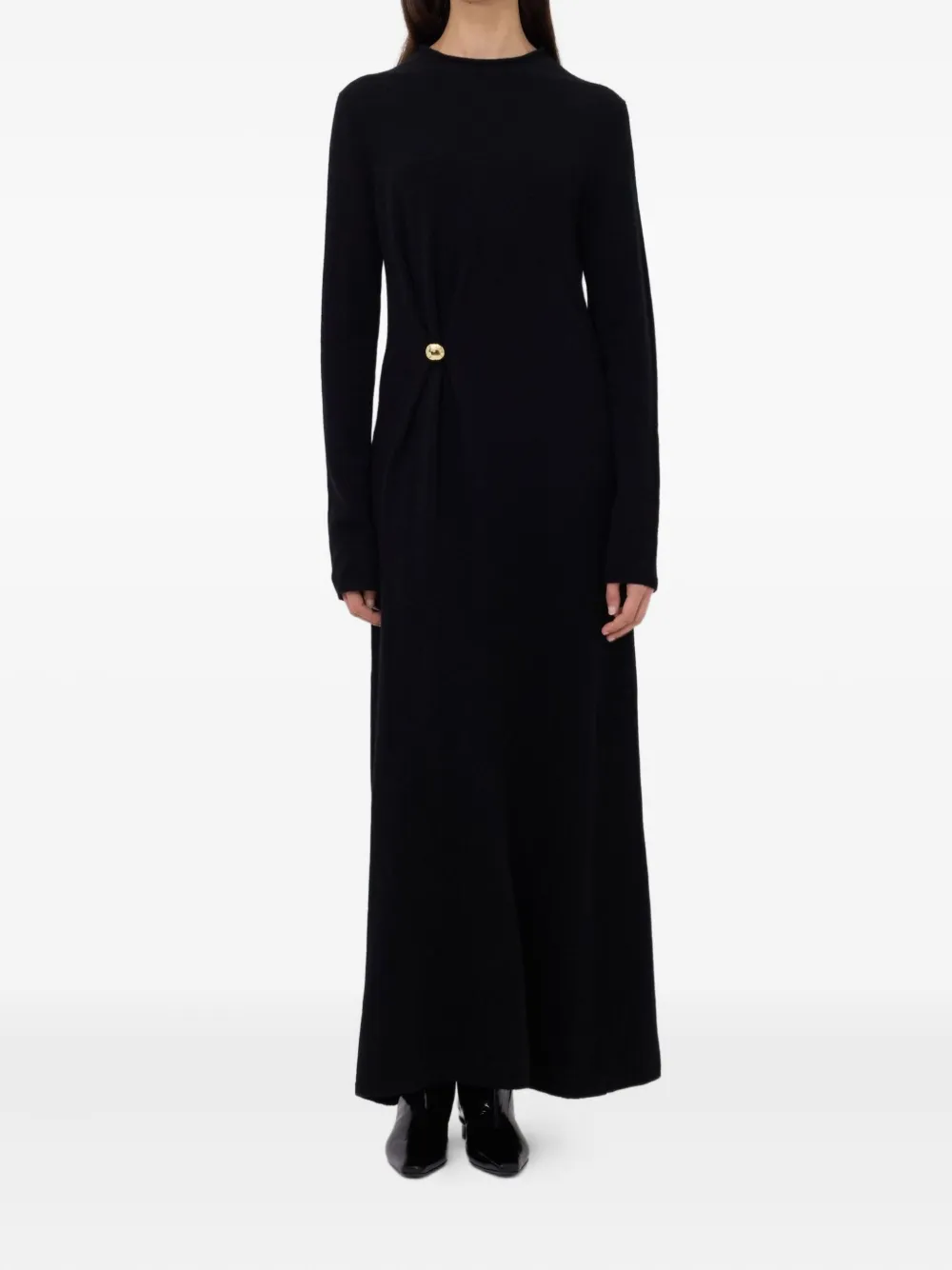 LouLou de Saison Lucero maxi dress - Zwart