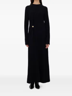 toteme satin knot dress SATIN KNOT DRESS