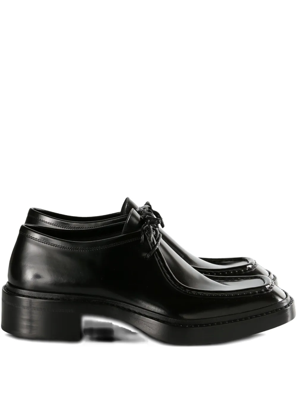 Saint Laurent lace-up leather derby shoes Black