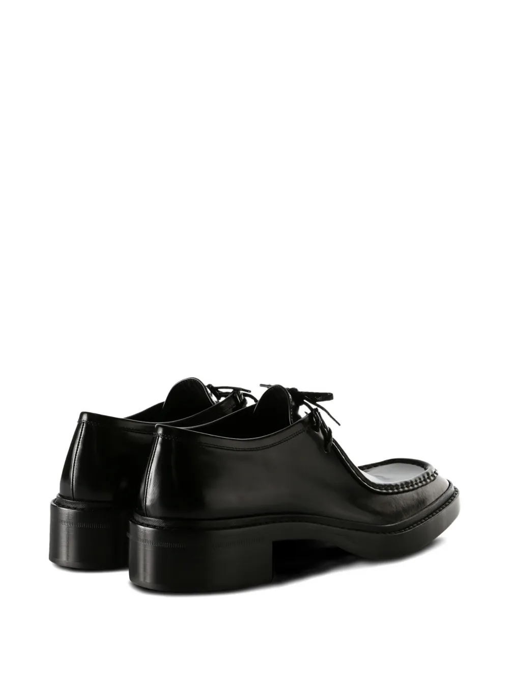 Saint Laurent Harvey Derbies In Smooth Leather In Black
