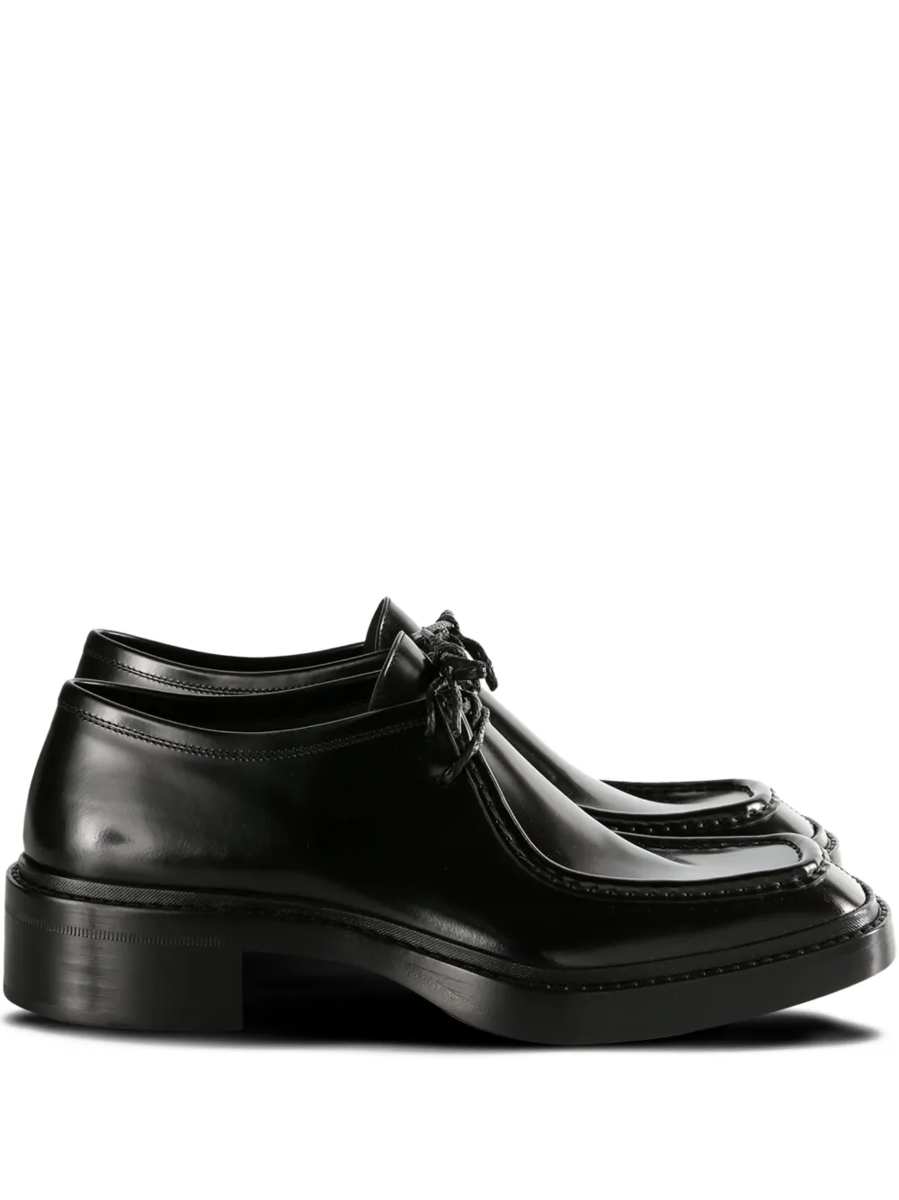 Saint Laurent lace-up leather derby shoes Black