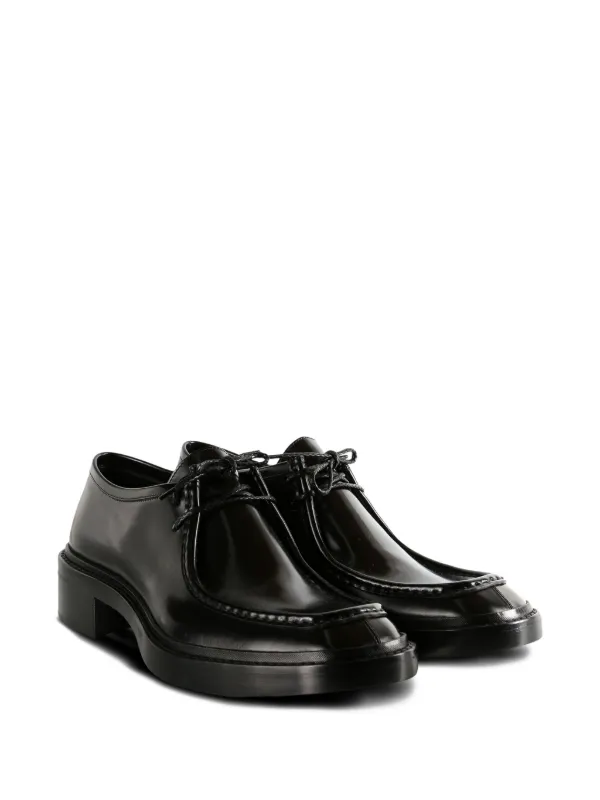 Saint Laurent lace-up Leather Derby Shoes | ブラック | FARFETCH JP