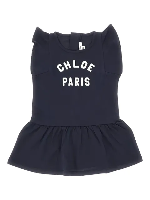 Chloé Kids ruffled-detail cotton top 