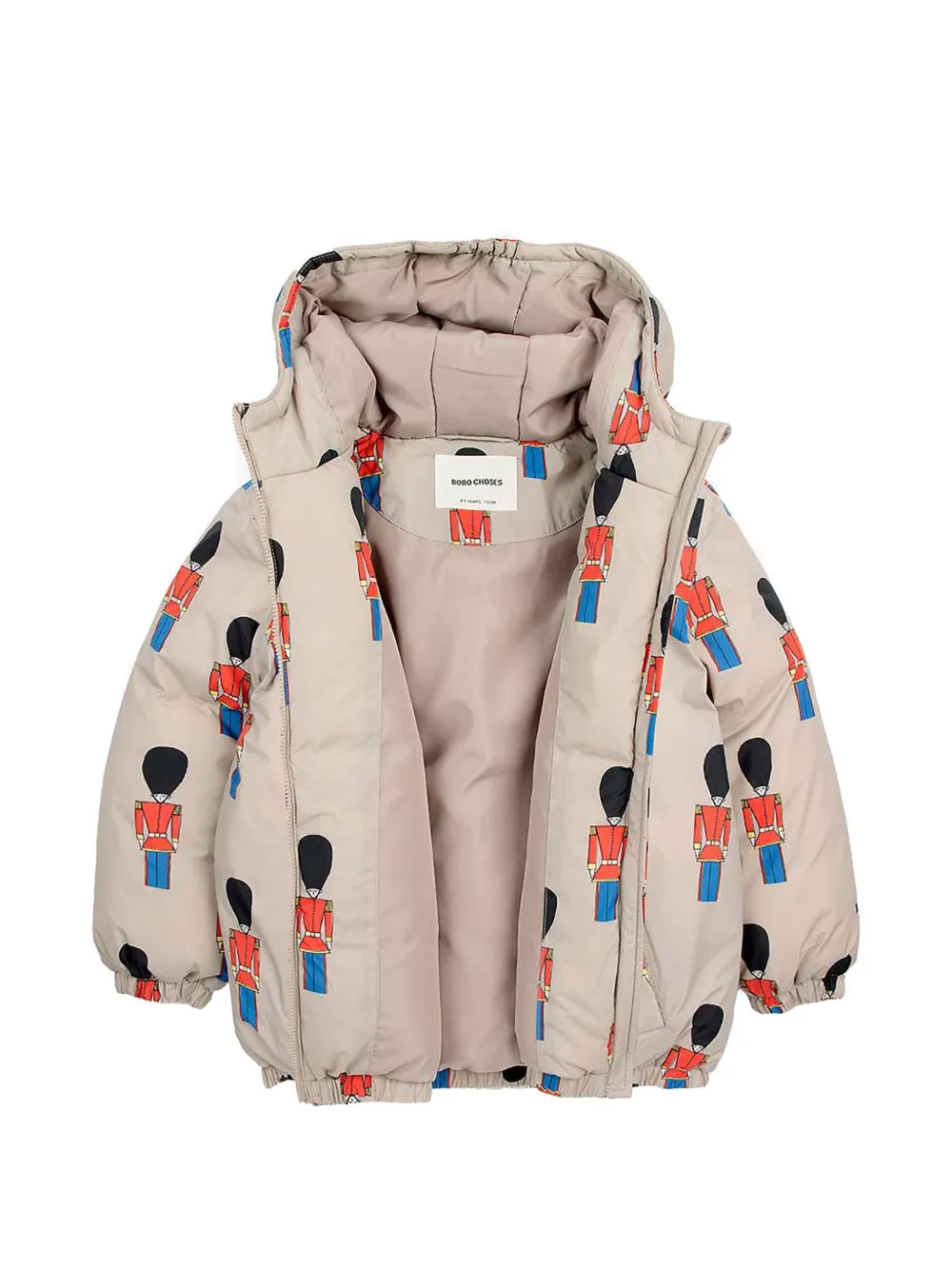 Bobo Choses Jack met capuchon en patroon Beige