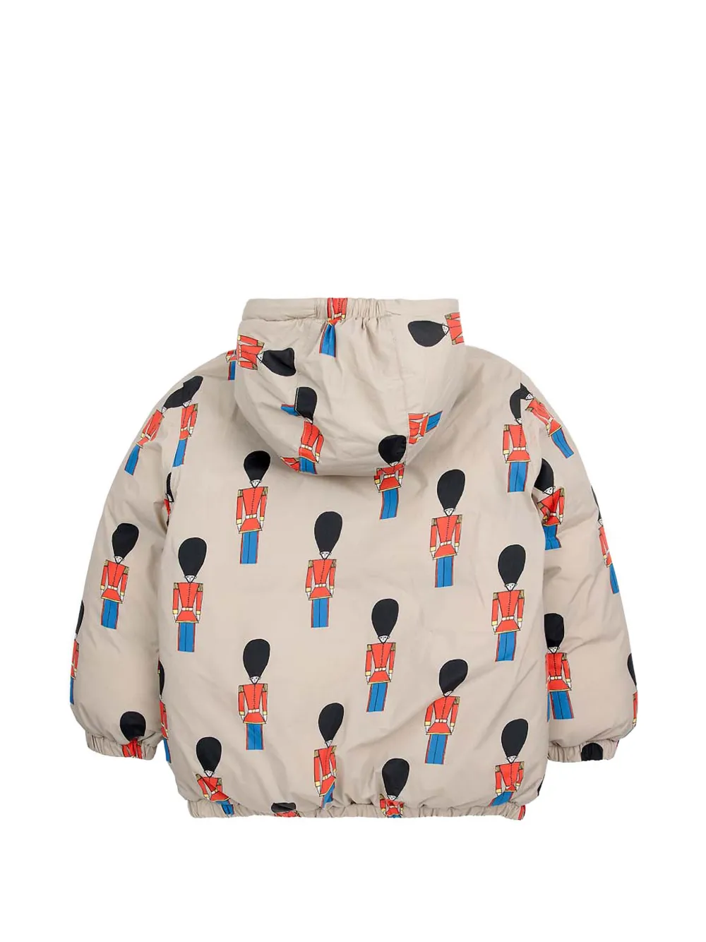  Bobo Choses Hooded Patterned Jacket - Neutrals 
