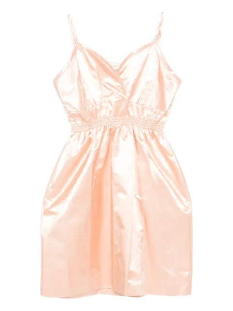 Miu Miu satin spaghetti-strap mini dress