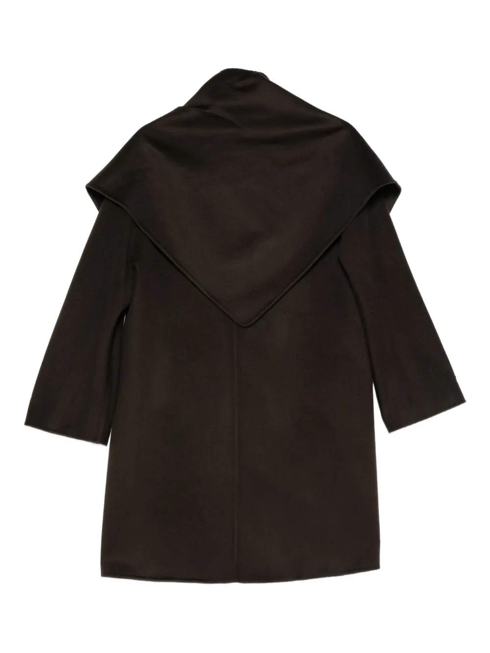 Manzoni 24 Buttoned Coat In Brown