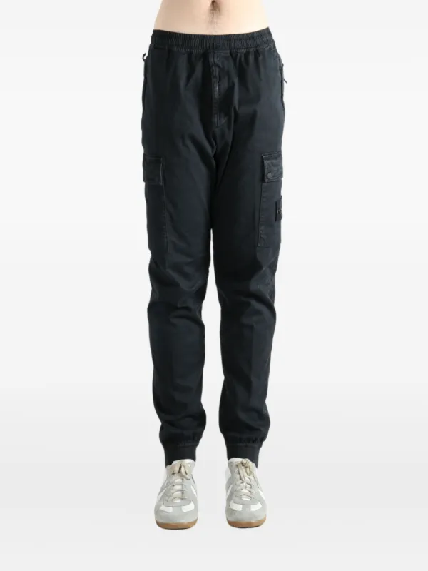 Stone Island cargo-pocket Trousers | Black | FARFETCH RO