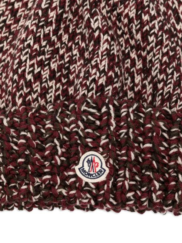 モンクレール☆ビーニー ケーブル編みニット帽 Moncler ケーブル