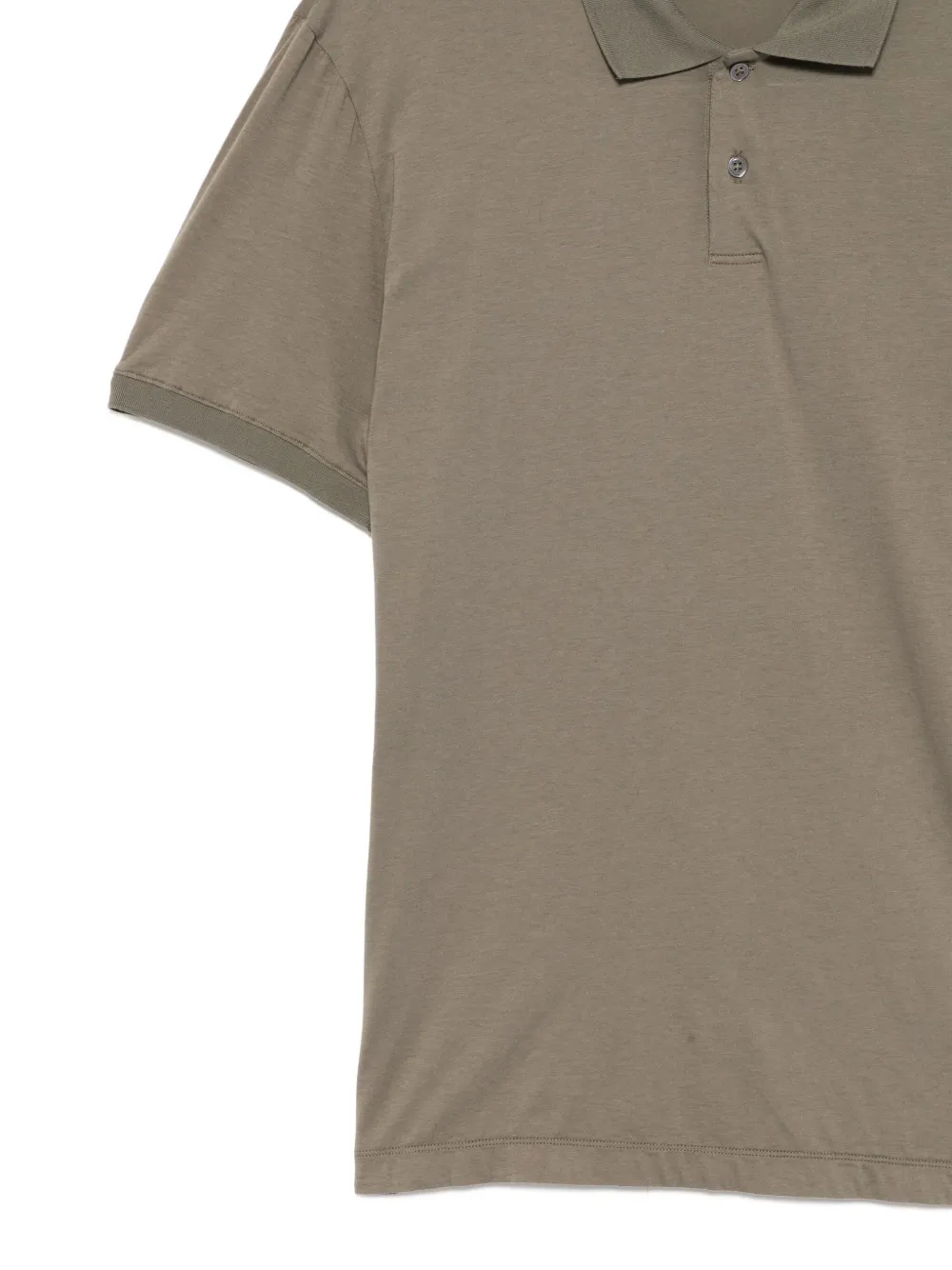 James Perse Luxe Lotus poloshirt Groen