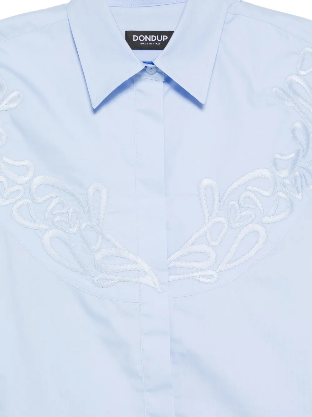 DONDUP Shirt met geborduurd detail Blauw
