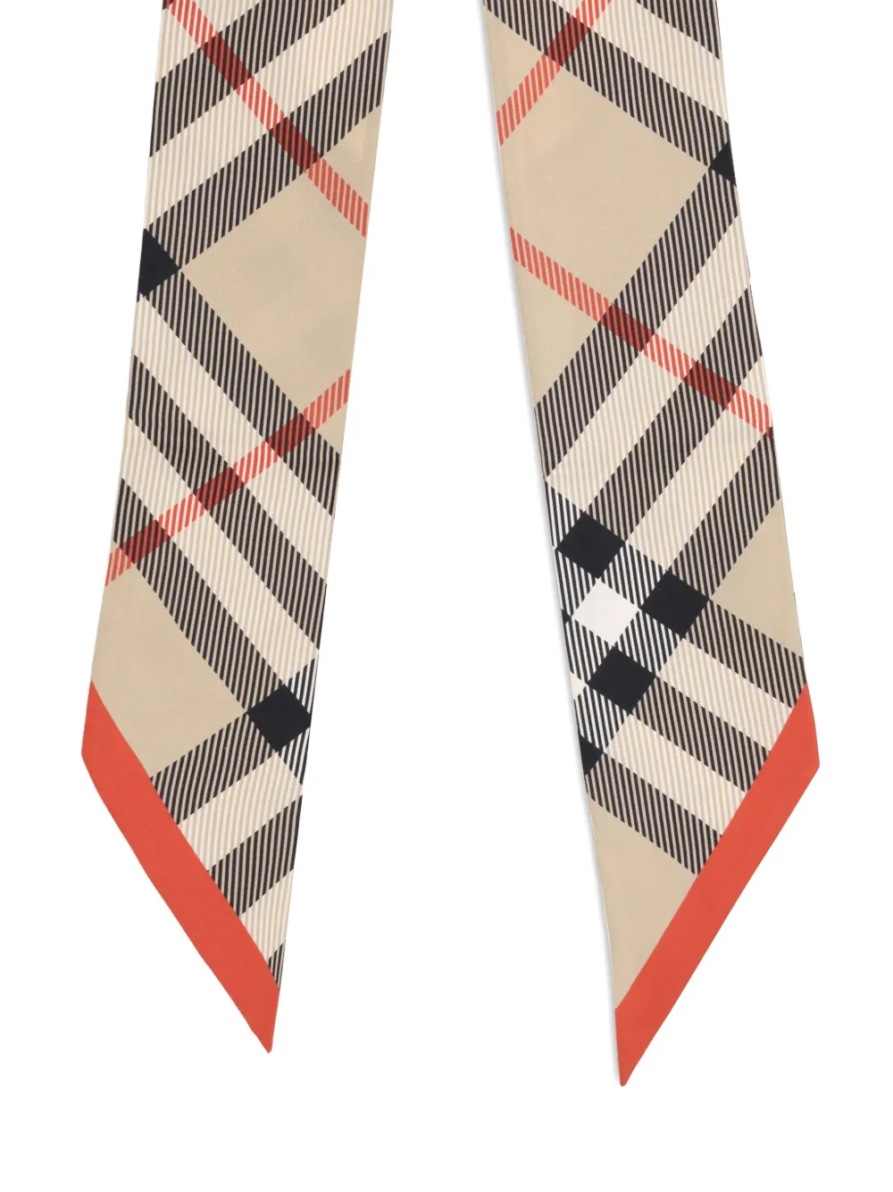 Burberry check-pattern silk scarf Beige