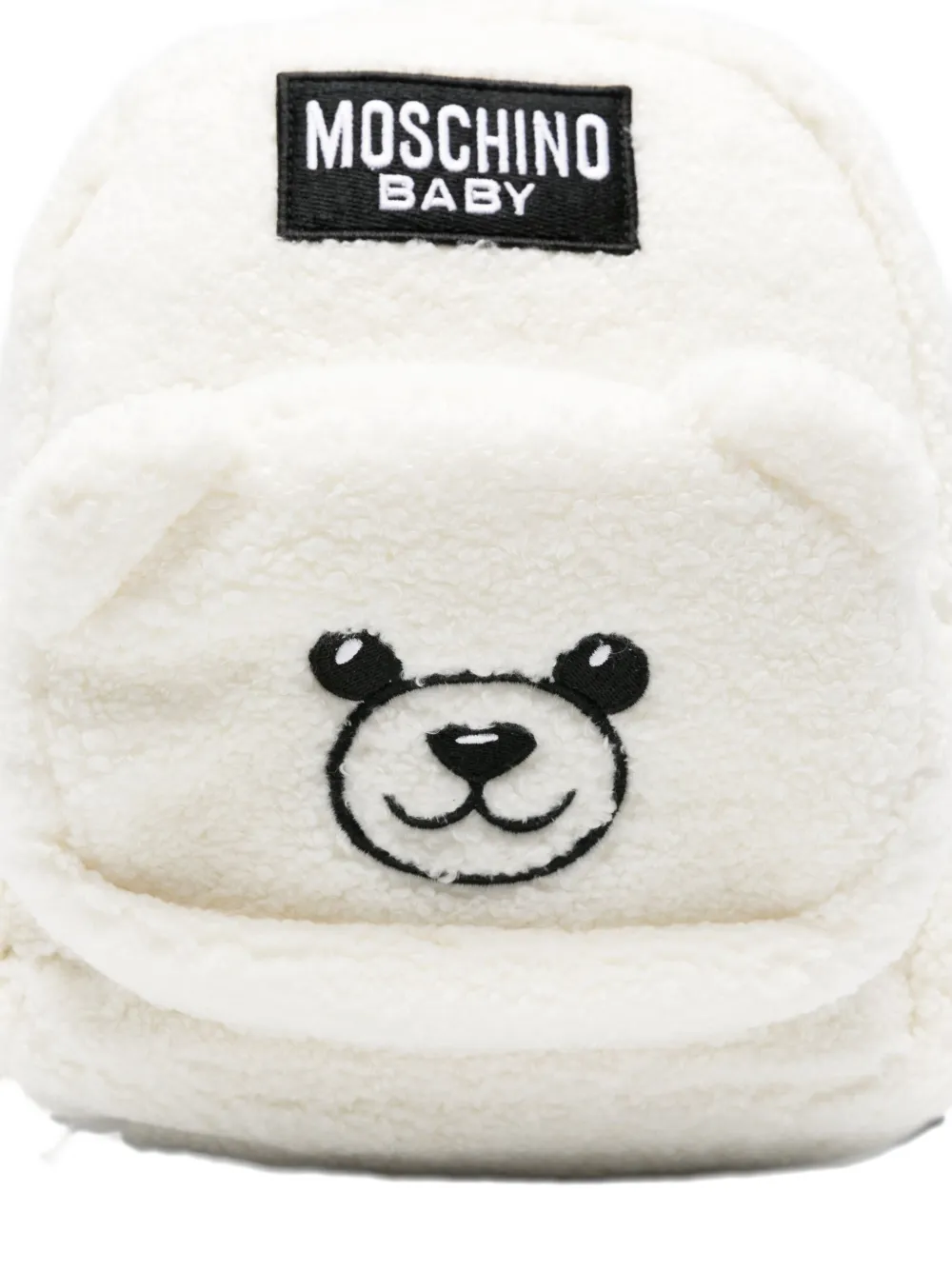 Moschino Kids Rugzak met geborduurde teddybeer Wit