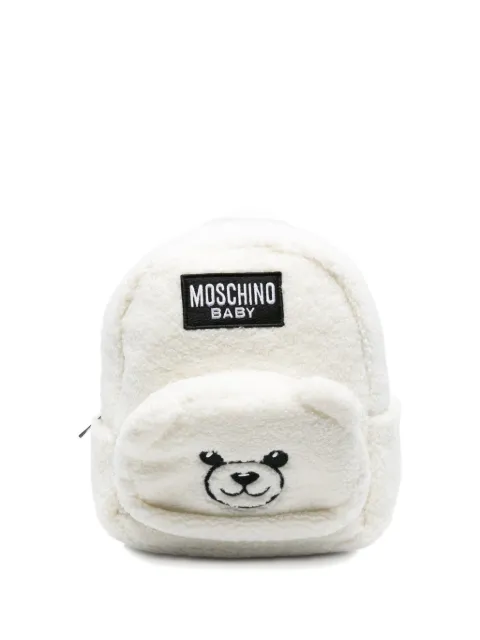 Moschino Kids Rugzak met geborduurde teddybeer