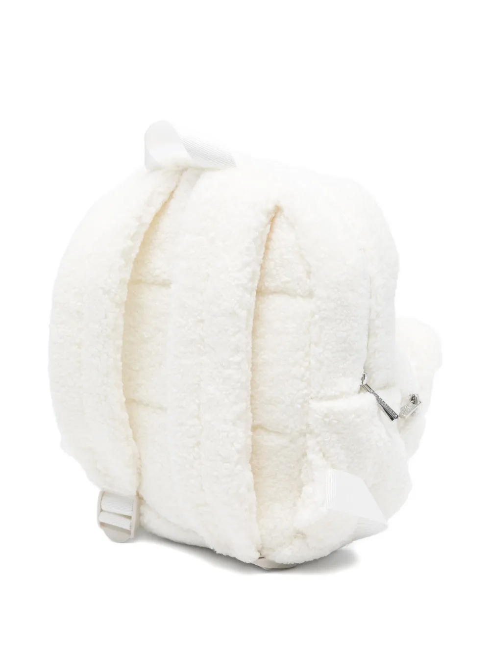 Moschino Kids Teddy Bear-embroidered backpack - Wit