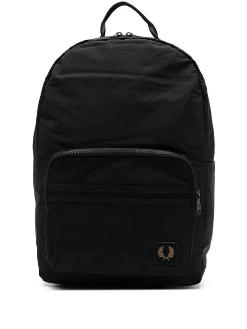 Fred Perry logo-patch backpack