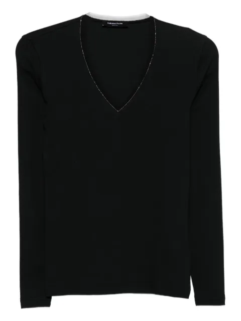 Fabiana Filippi V-neck long-sleeve T-shirt