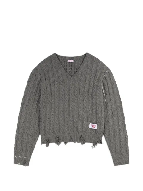 Charles Jeffrey Loverboy suéter en tejidos de ochos con cuello en V