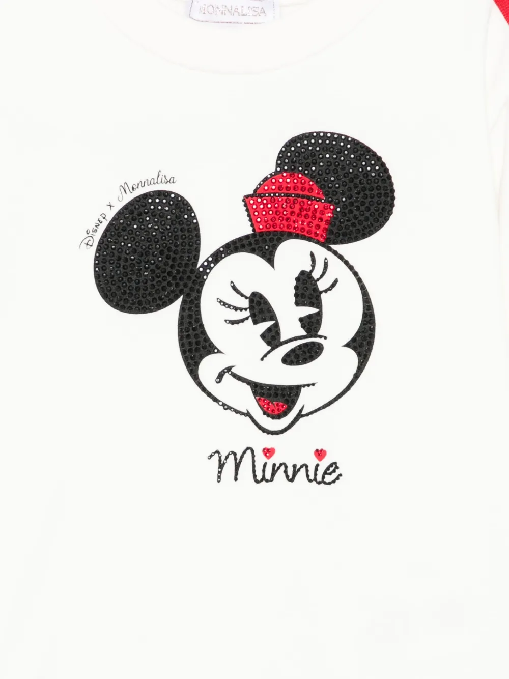 Monnalisa Minnie Mouse verfraaide sweater Wit