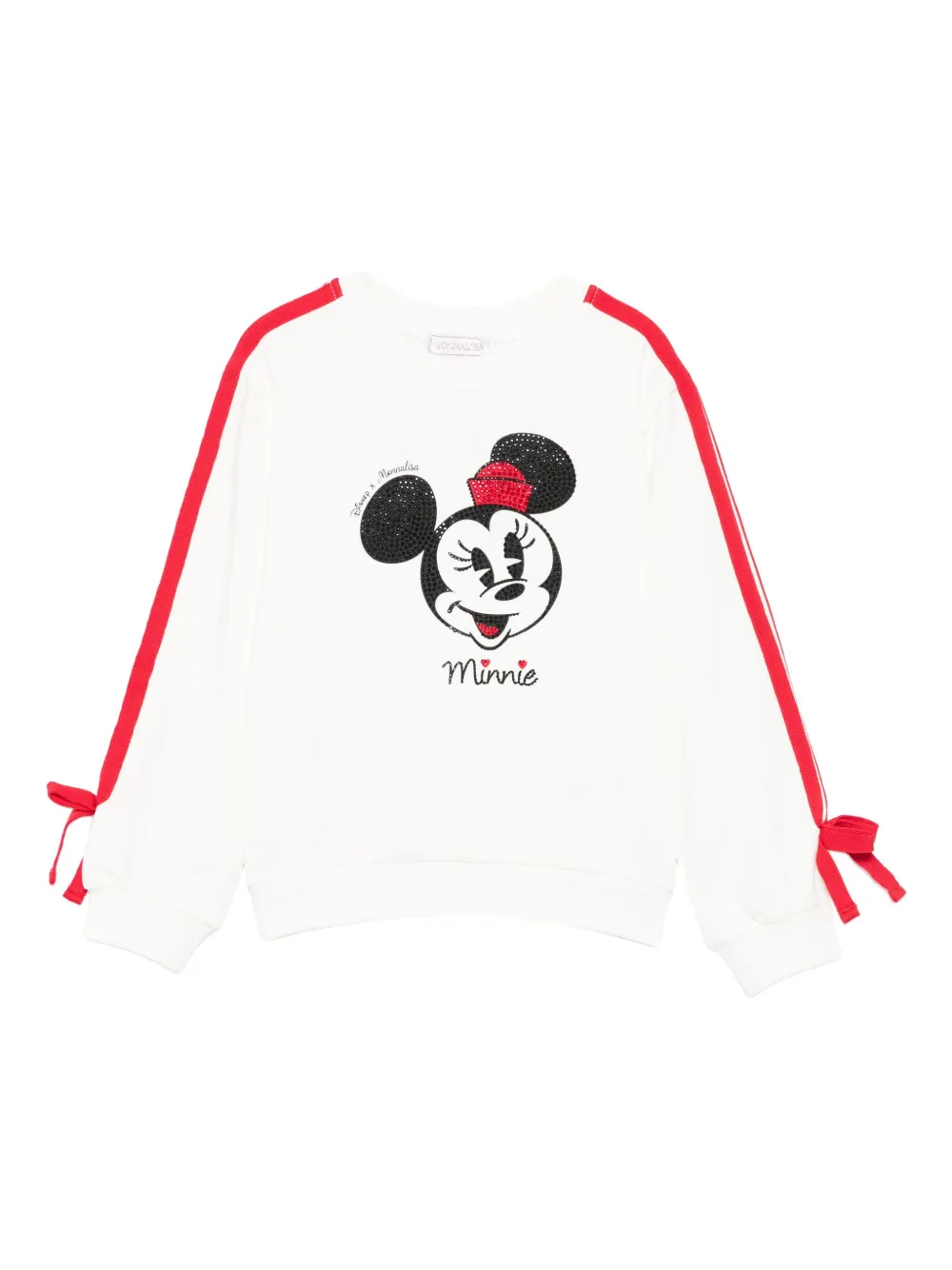Monnalisa Minnie Mouse verfraaide sweater Wit