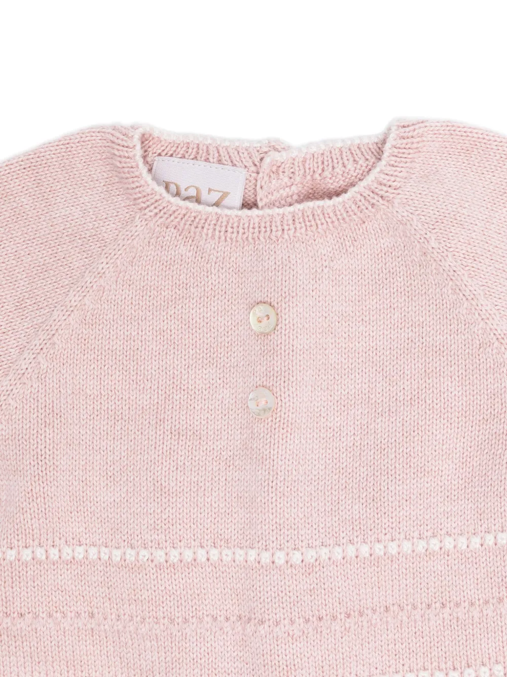Paz Rodriguez Babybroek set met gebreide afwerking Roze