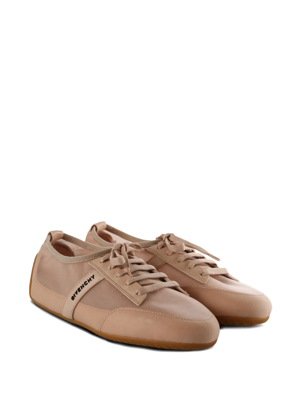 Givenchy lace-up panel trainers - Bruin