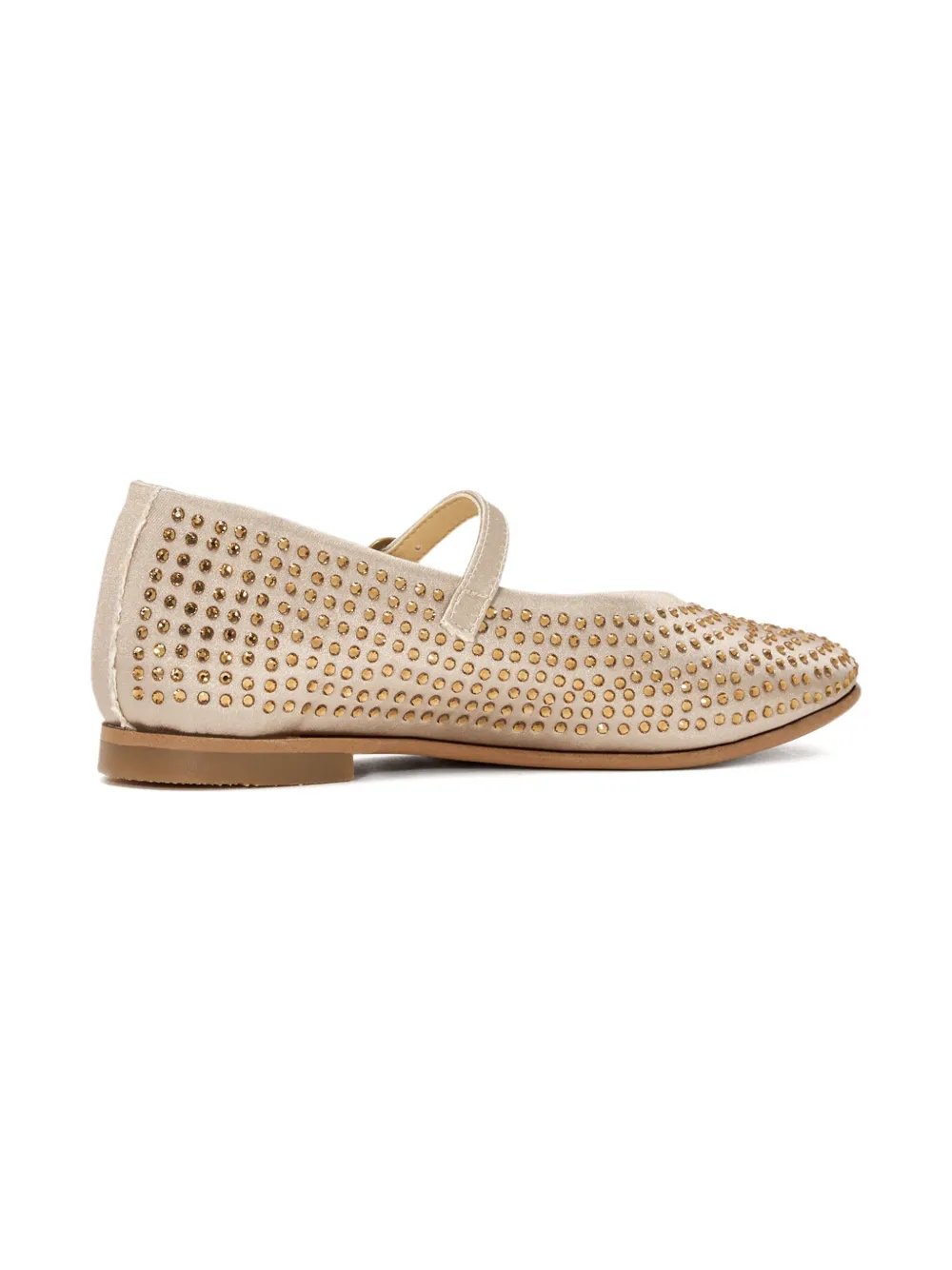 ANDANINES crystal-embellished ballerinas Neutrals