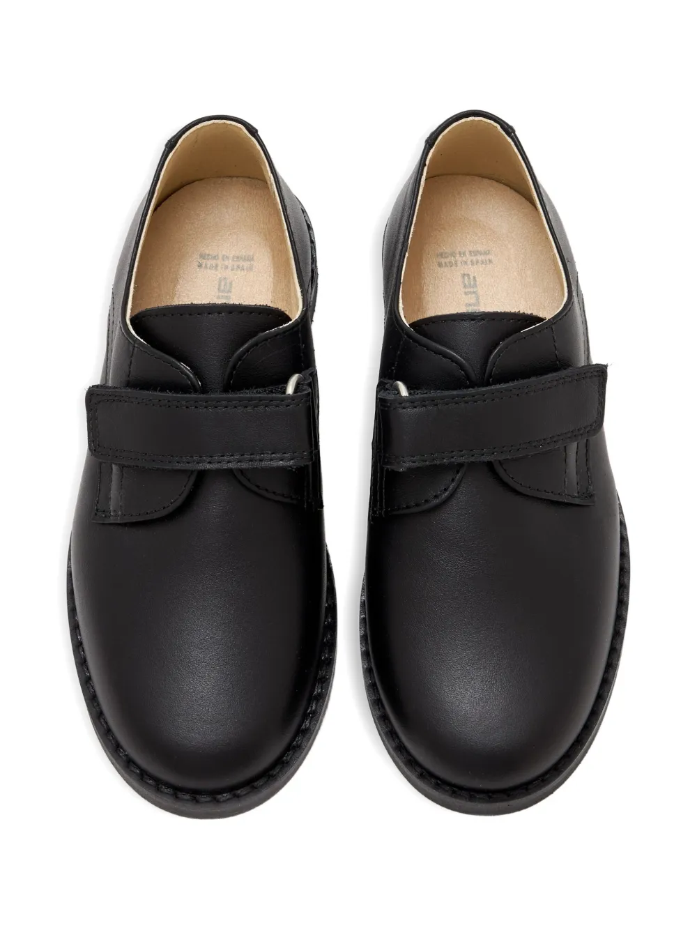 ANDANINES leather strap loafers Black