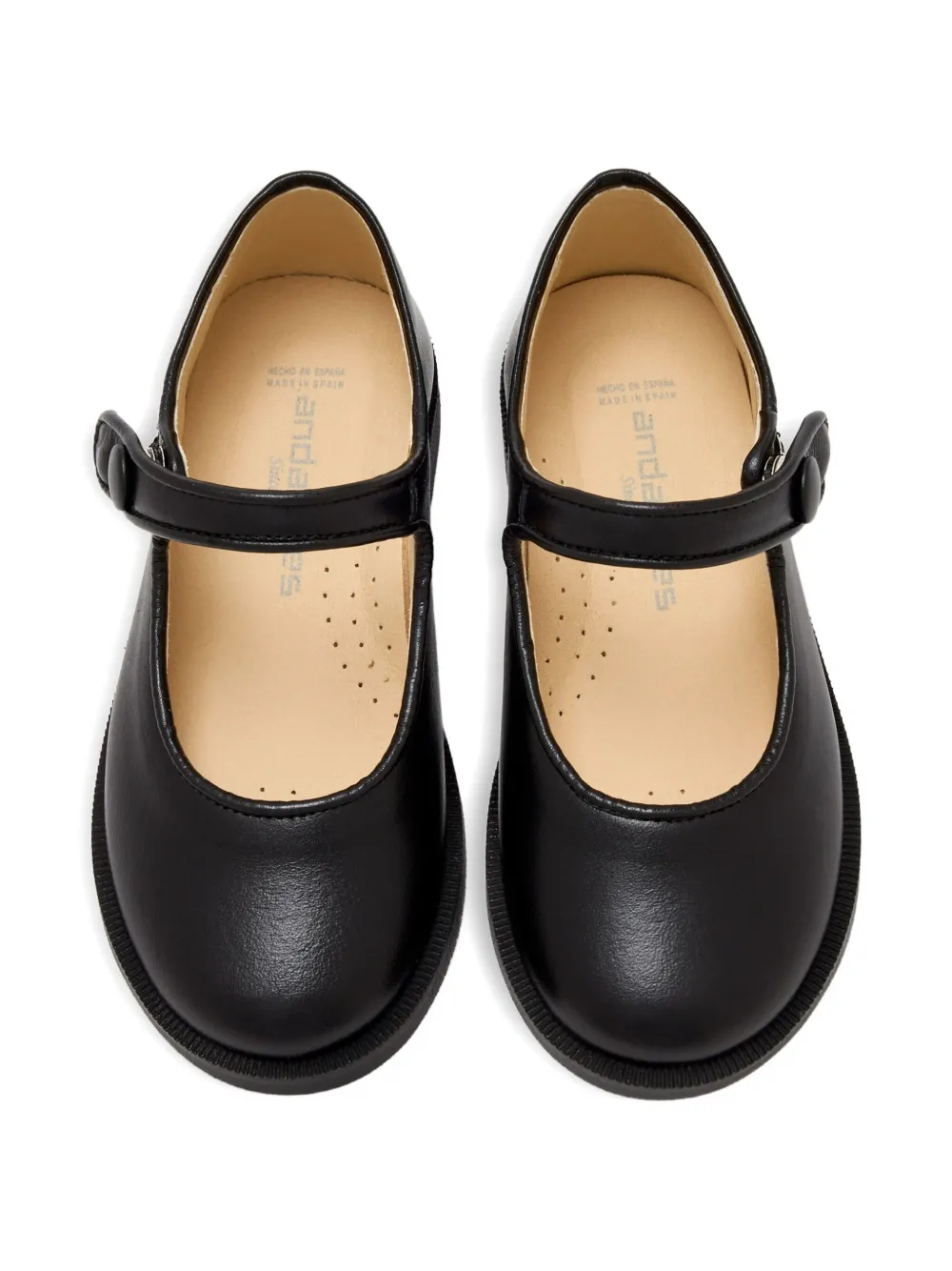 ANDANINES button-fastening ballerinas Black