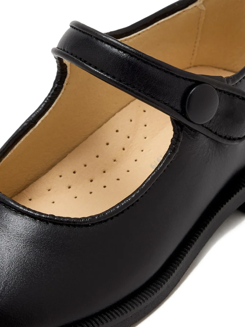 ANDANINES button-fastening ballerinas Black